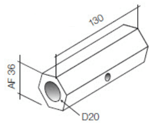 HT Thru Tie Rod Coupler image