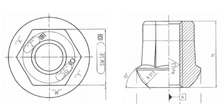 HT Thru Tie Domed Nut DW26 image