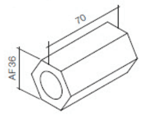 HT Thru Tie Hex Nut image