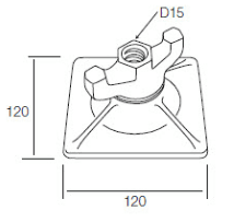 HT Thru Tie Swivel Wing Nut image