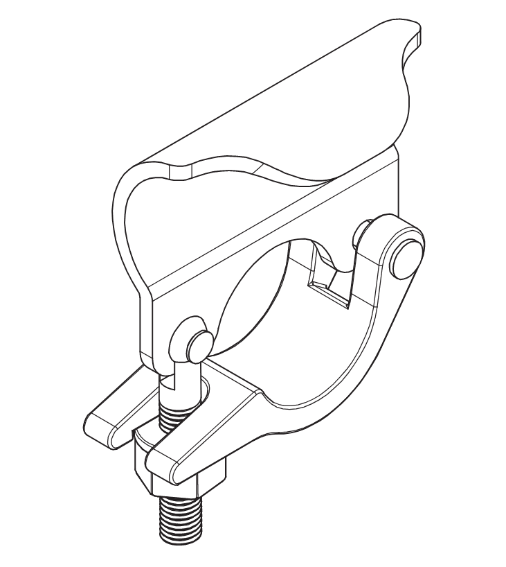 Putlog Coupler - Wrapover (Standard Wrapover single type) image