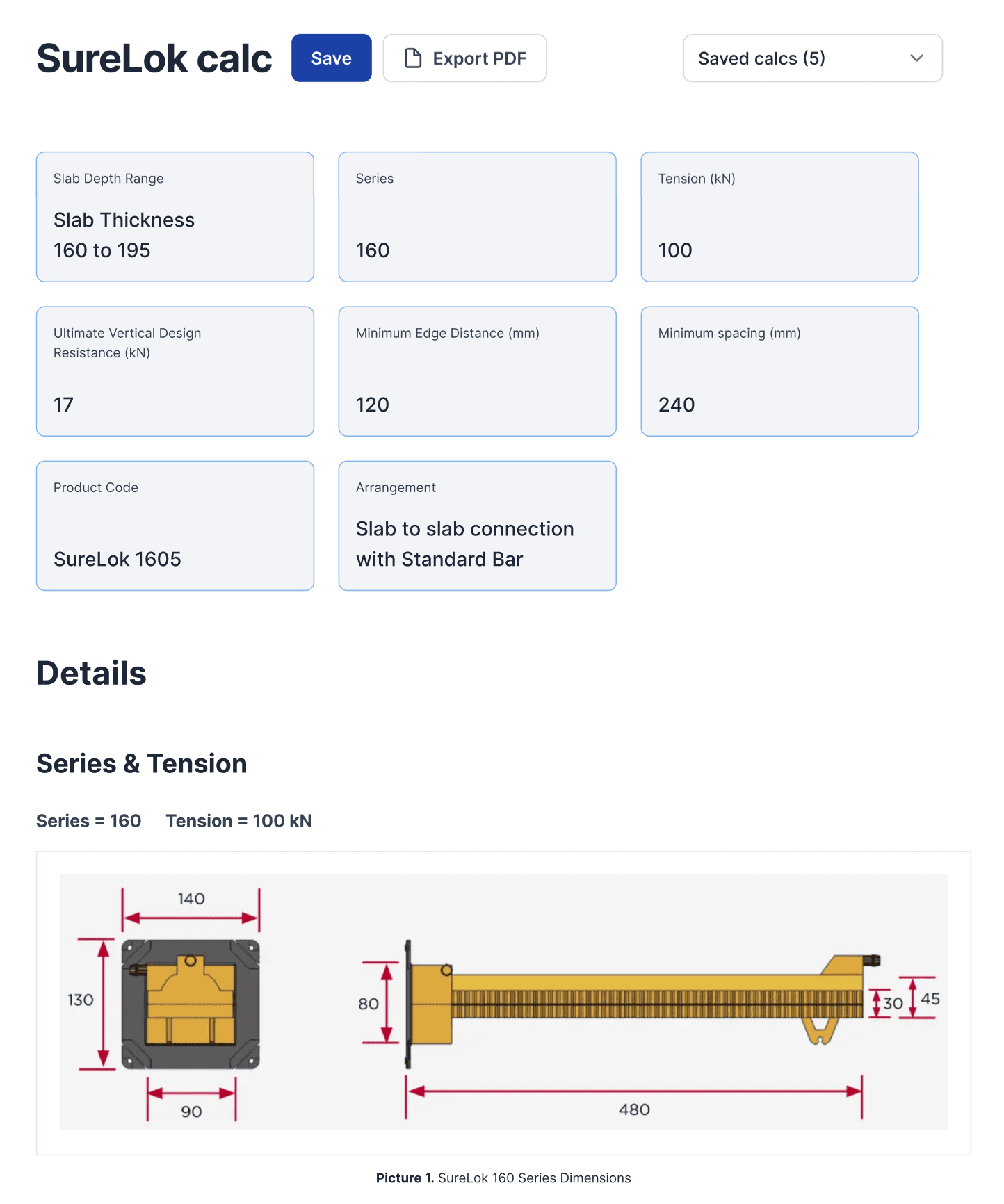 Interactive calculator preview